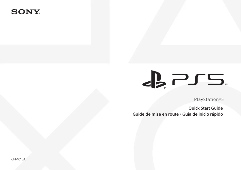 Page 1 of the manual User Manual Sony PS5
