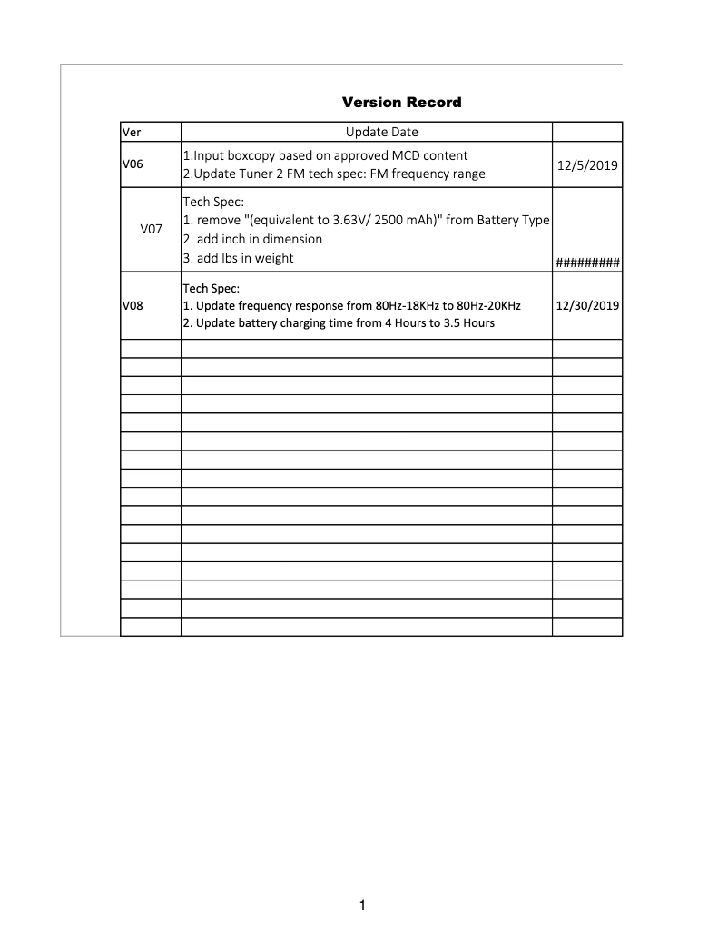 First page image of the manual for TUNER XL