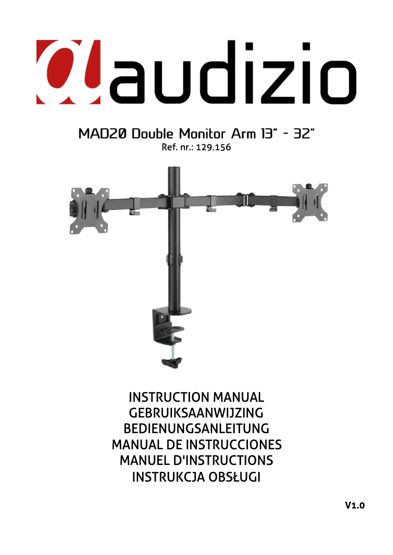 Page 1 of the manual User Manual Audizio MAD20