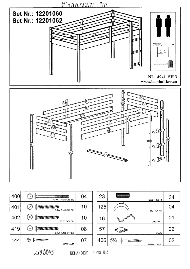 First page image of the manual for Tim