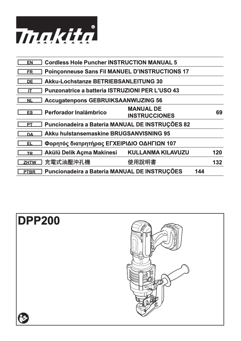First page image of the manual for DPP200