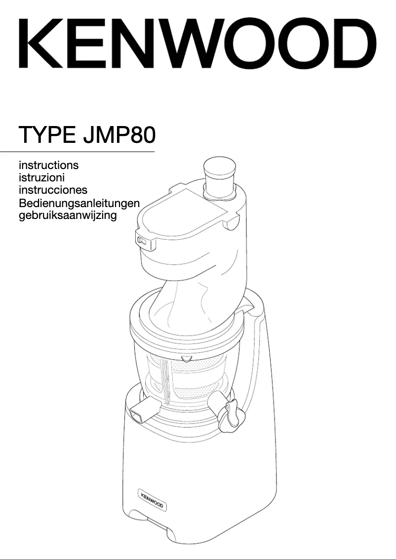 First page image of the manual for JMP800SI