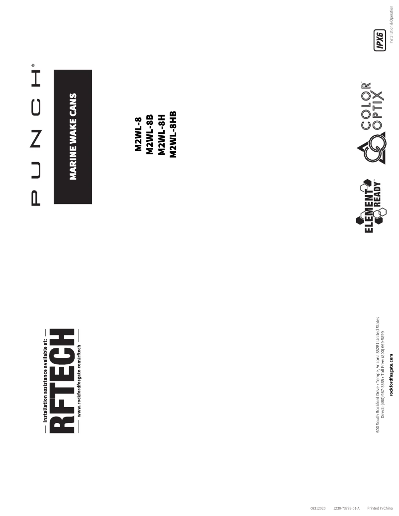 Page 1 de la notice Manuel utilisateur Rockford Fosgate M2WL-8H