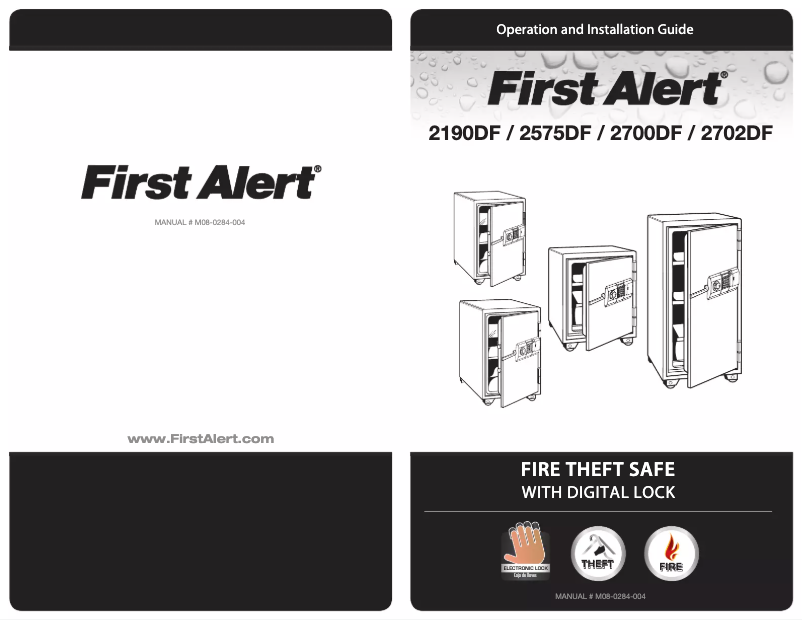 Page 1 of the manual User Manual First Alert 2575DF