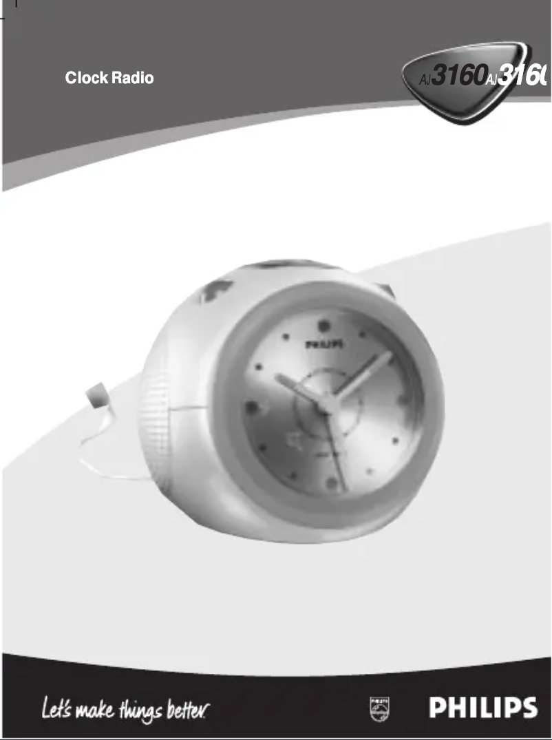 Page 1 of the manual User Manual Philips AJ3160