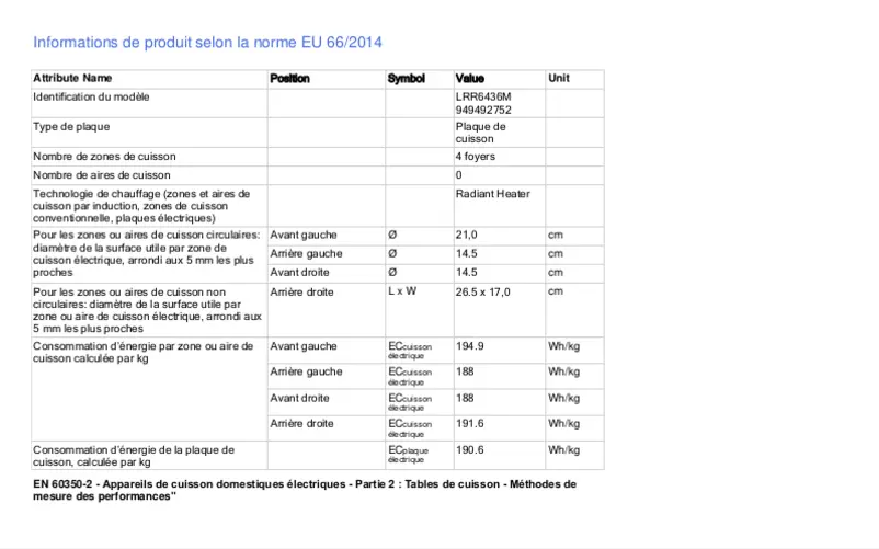 First page image of the manual for LRR6436M