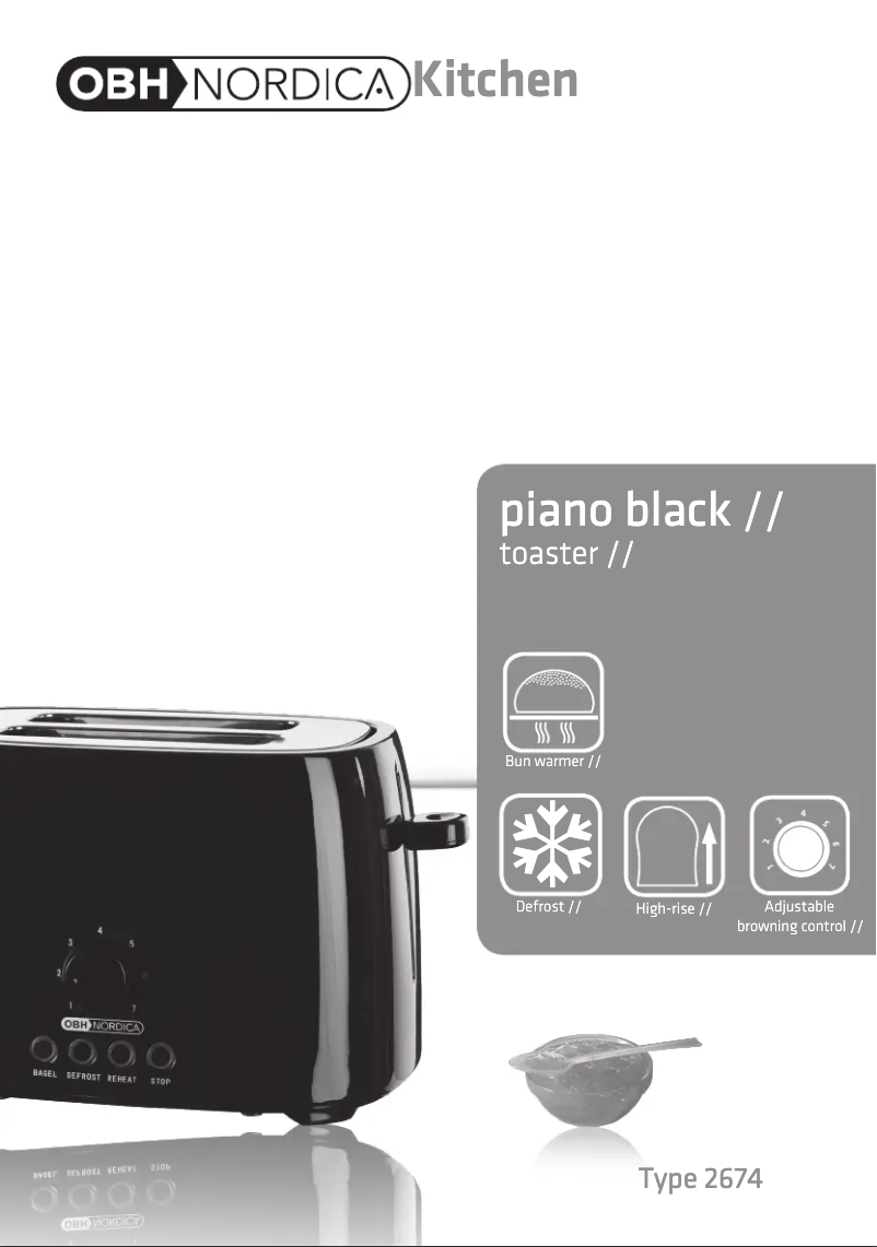 Image de la première page du manuel de l'appareil Piano Black 2674