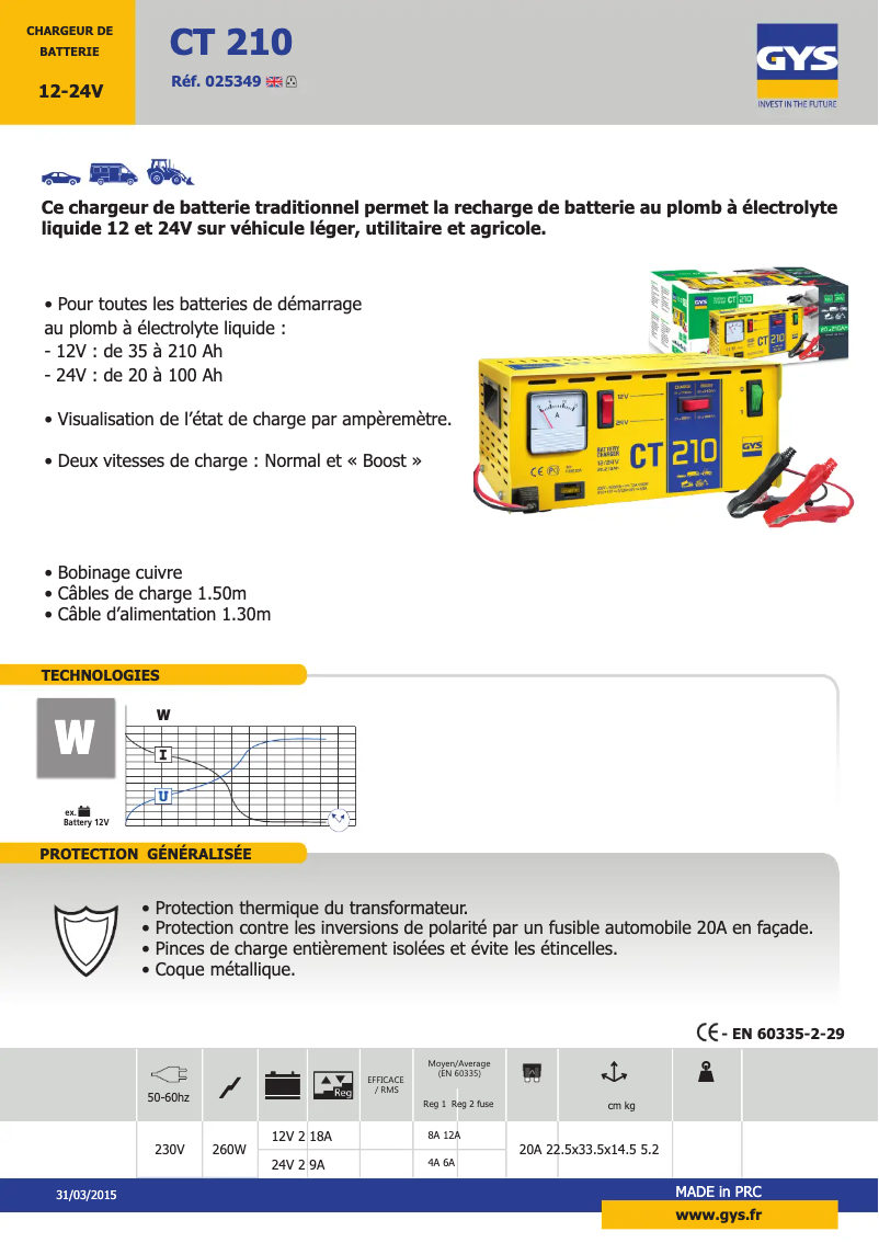 First page image of the manual for CT 210