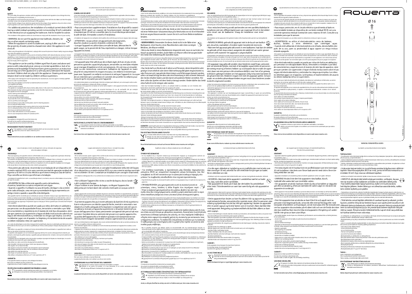 Page 1 of the manual User Manual Rowenta Curler Elite CF2112