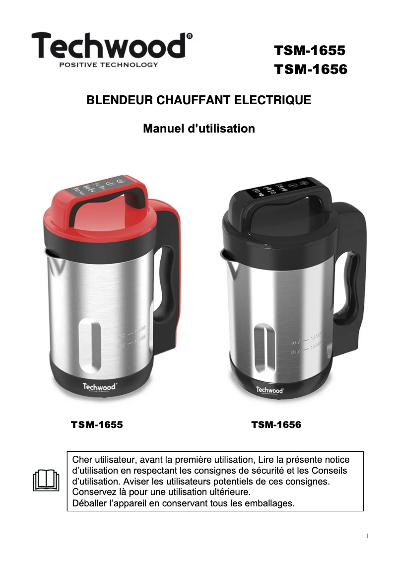 First page image of the manual for TSM-1655