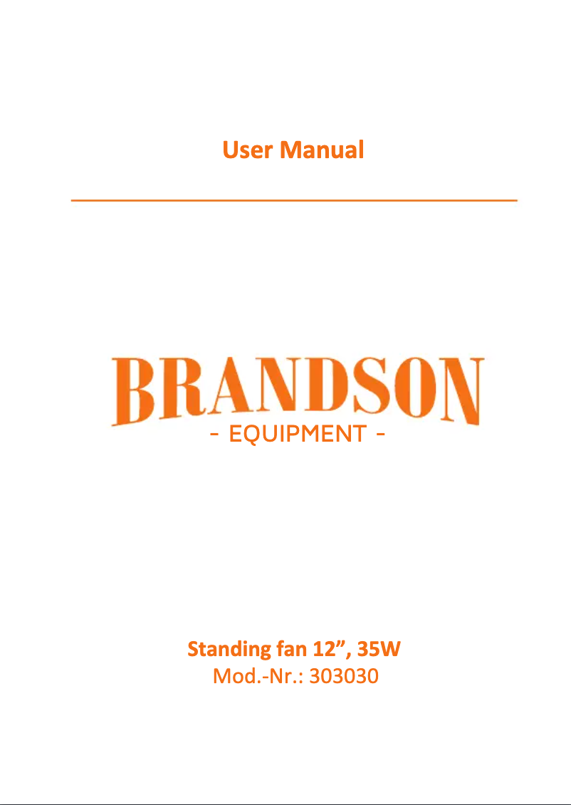 First page image of the manual for 303398