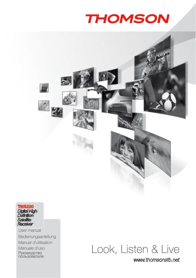 Page 1 of the manual User Manual Thomson THS220
