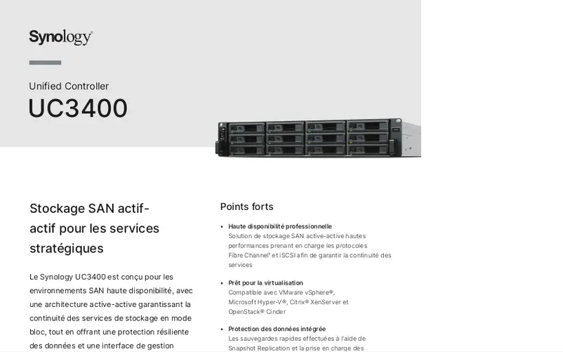 First page image of the manual for UC3400