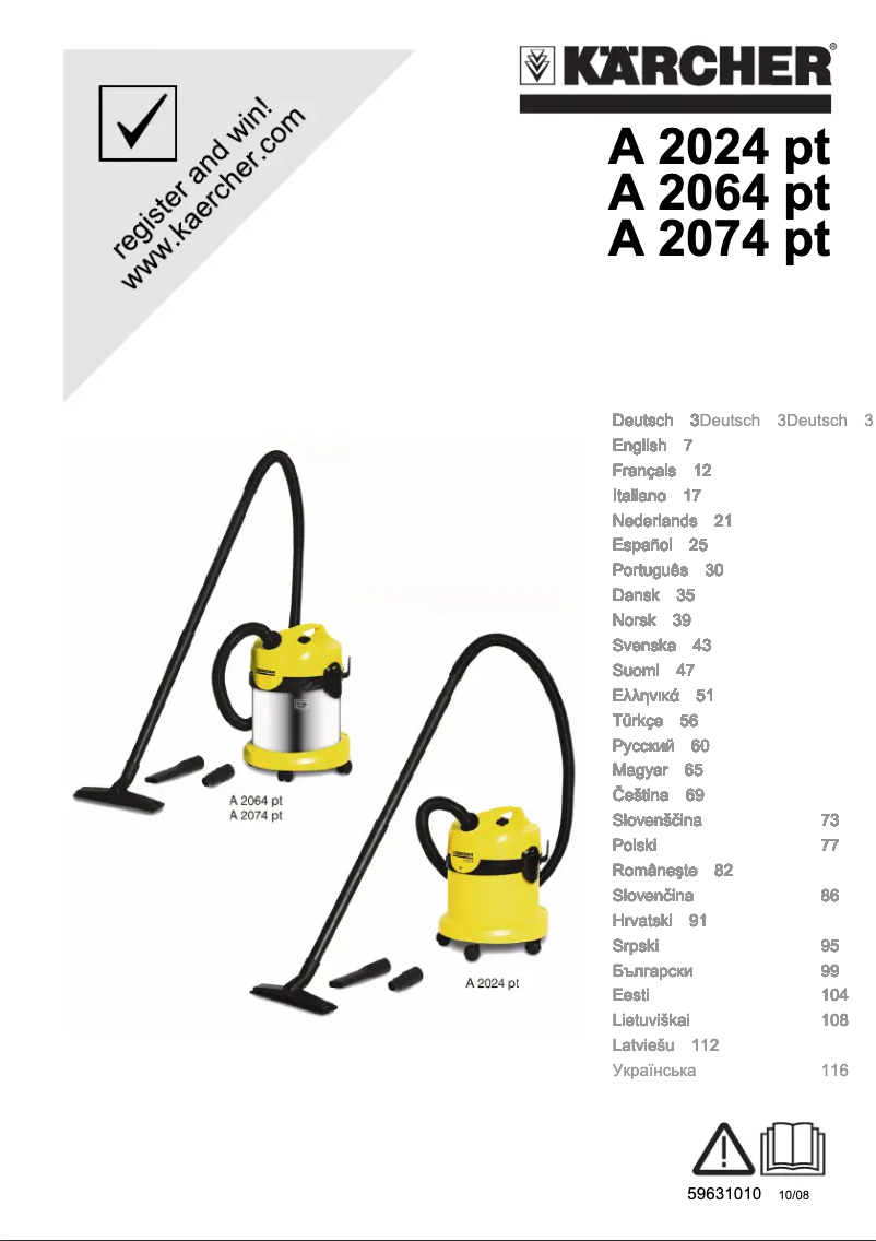 First page image of the manual for A 2064 pt