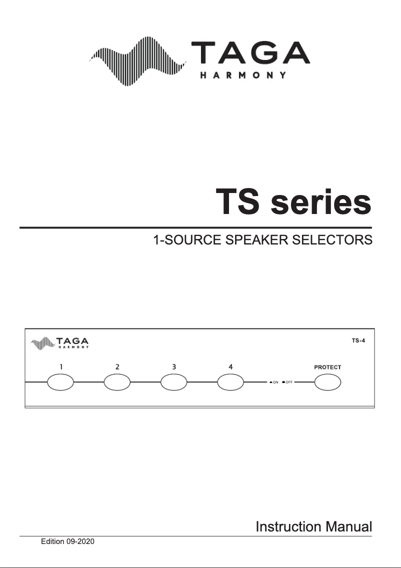 First page image of the manual for TS-8