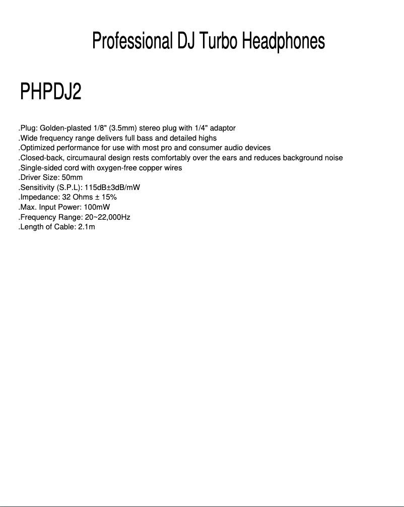 First page image of the manual for PHPDJ2