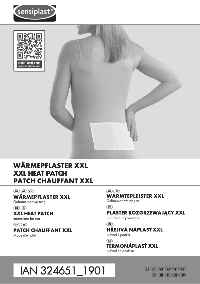 First page image of the manual for IAN 324651