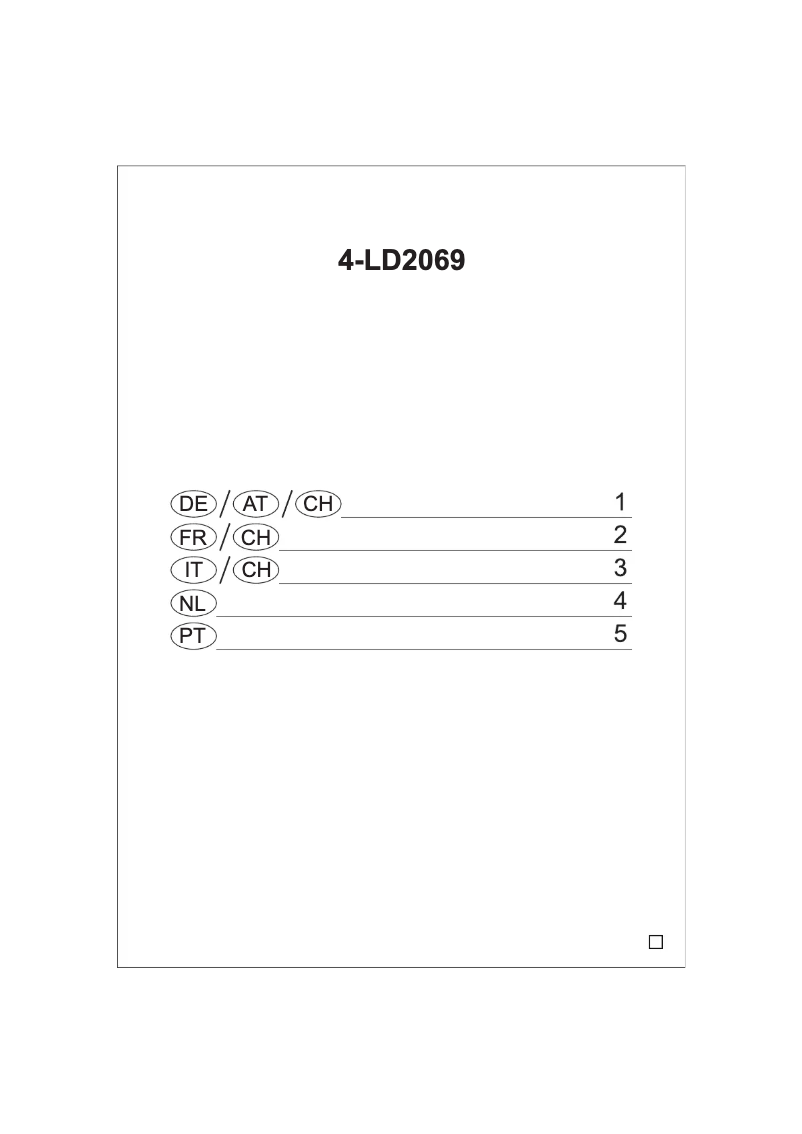 First page image of the manual for 4-LD2069