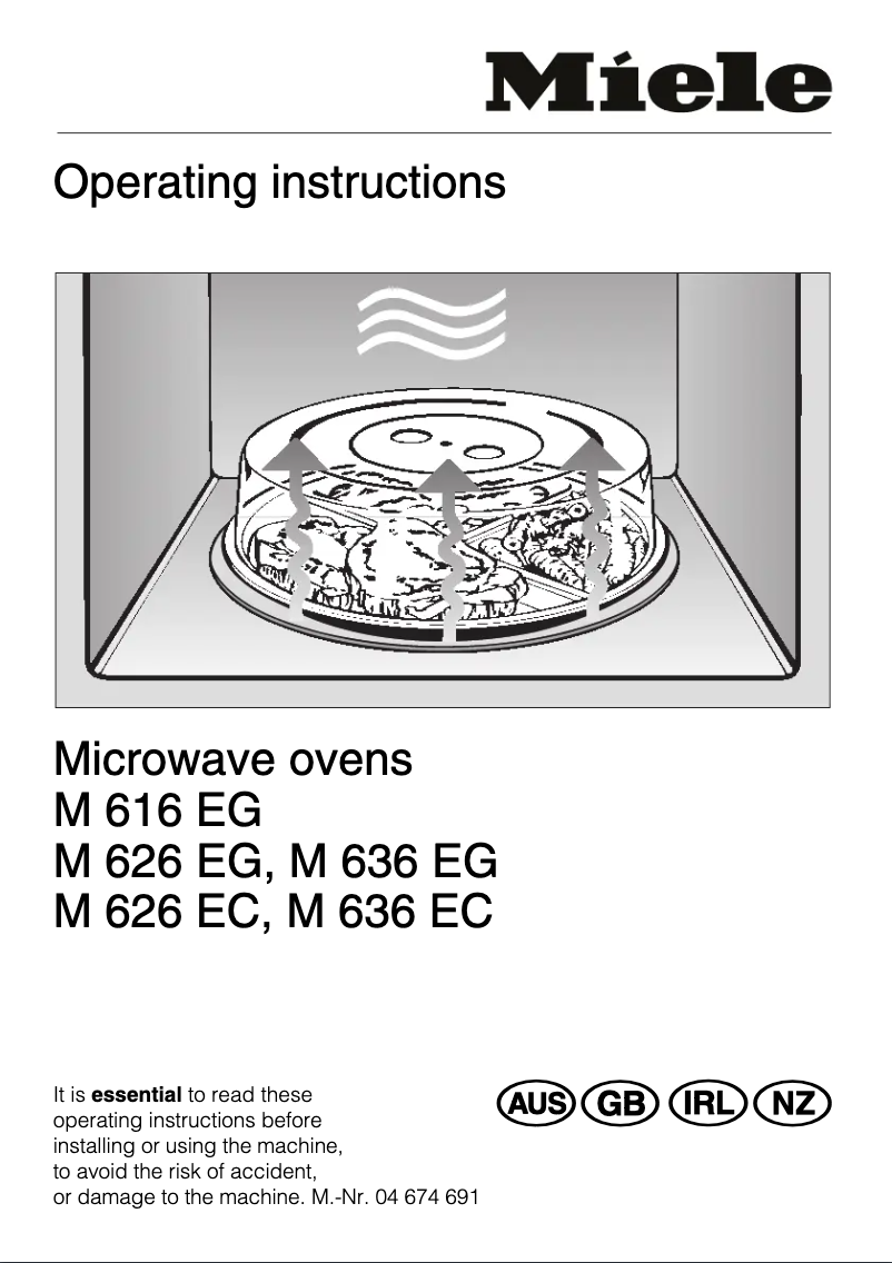 First page image of the manual for M 626 EG