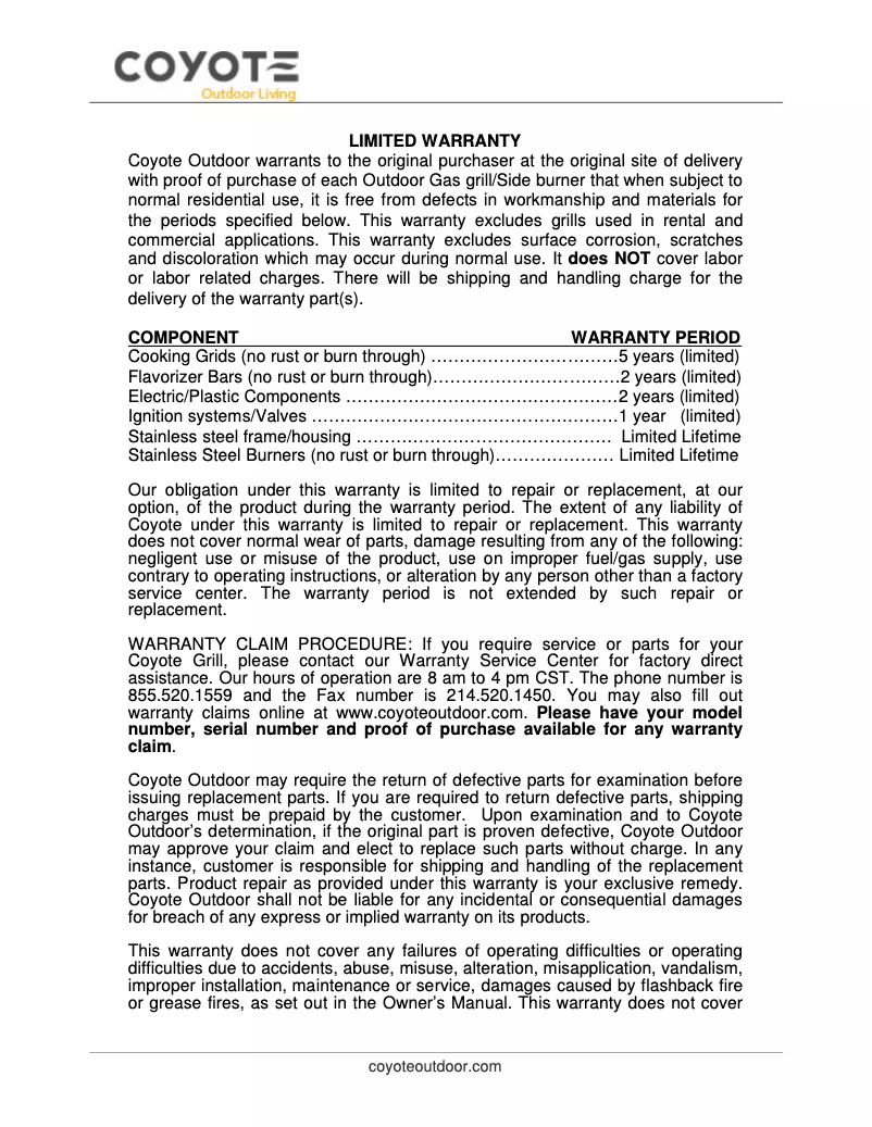 First page image of the manual for CJAKTCC3