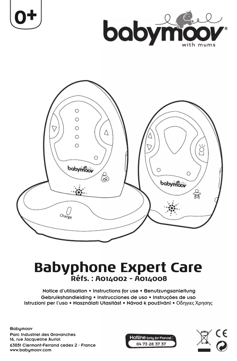 Page 1 of the manual User Manual Babymoov Expert Care A014002