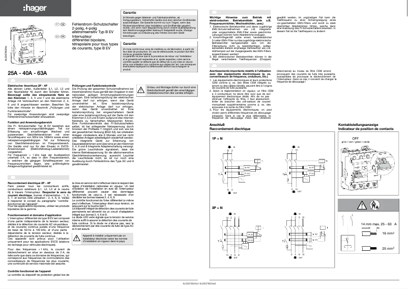 First page image of the manual for CD725EV