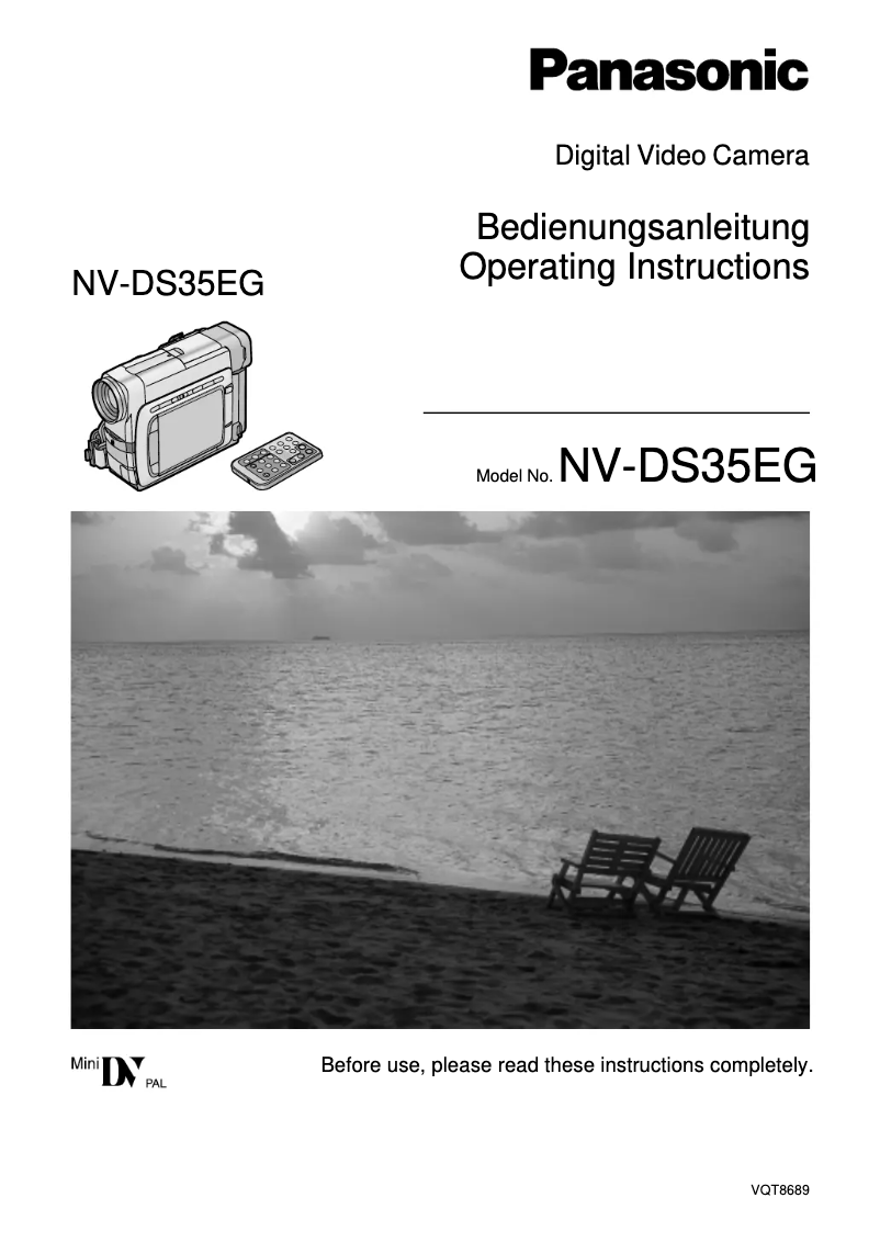 Page 1 of the manual User Manual Panasonic NV-DS35