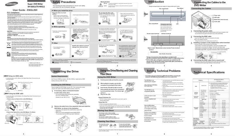 Page 1 of the manual User Manual Samsung SH-S202J