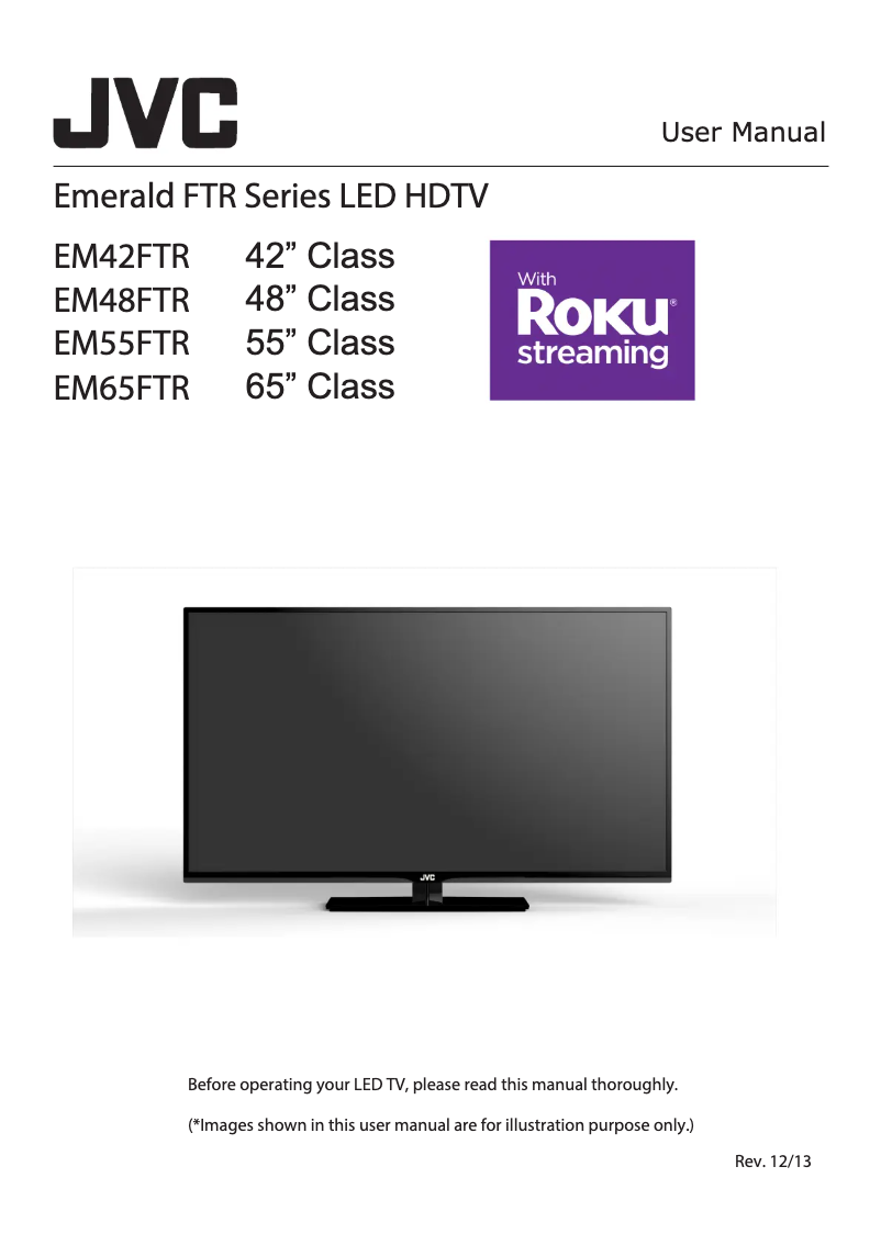 First page image of the manual for EM42FTR