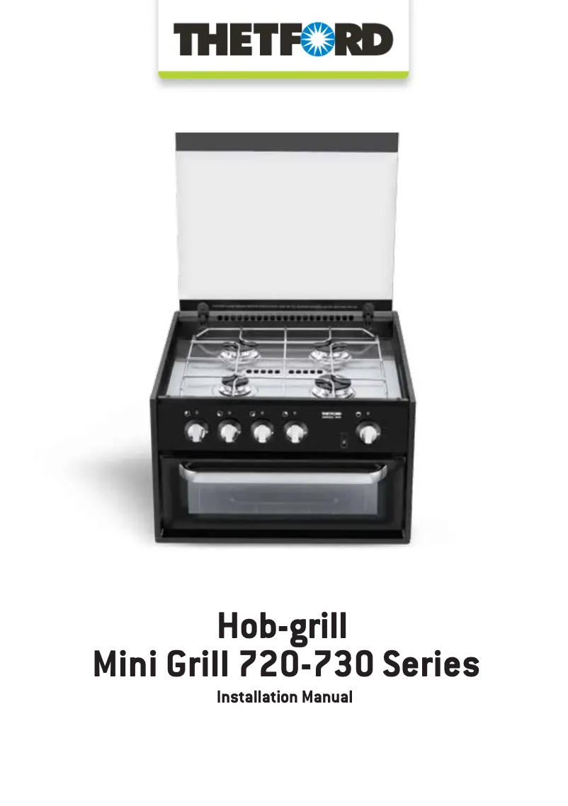 Page 1 of the manual User Manual Thetford Mini Grill