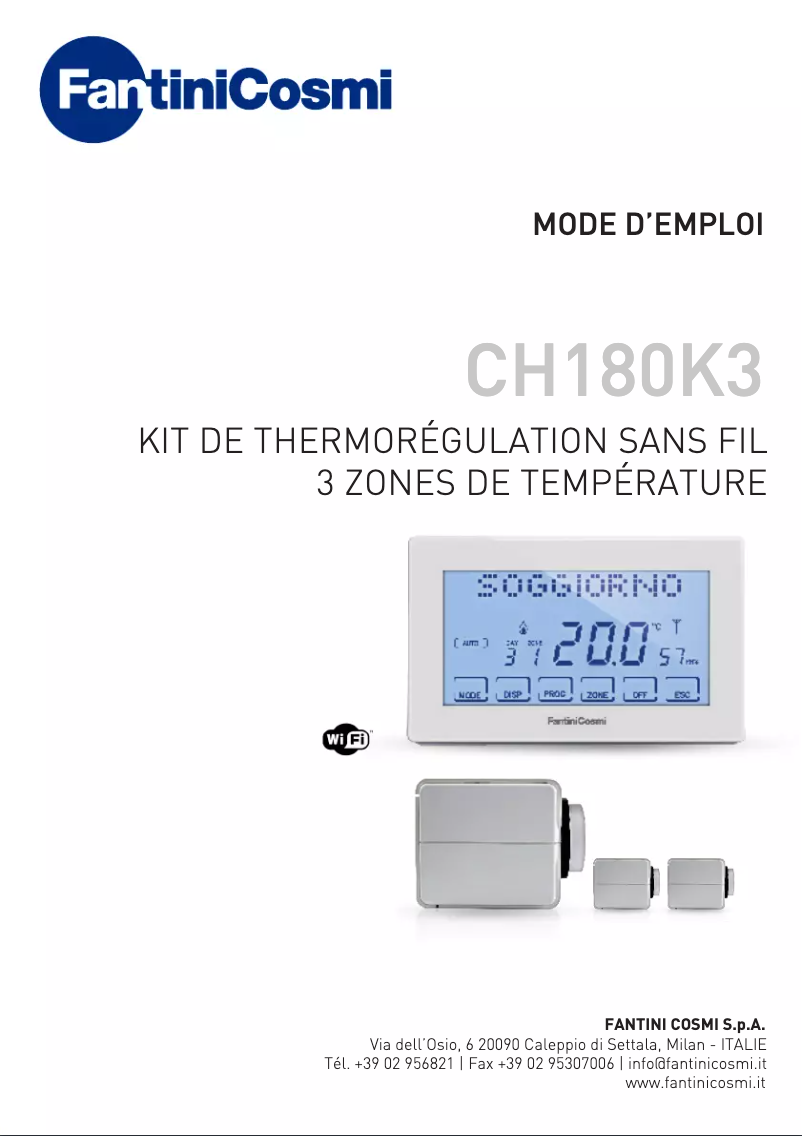 First page image of the manual for CH180K3