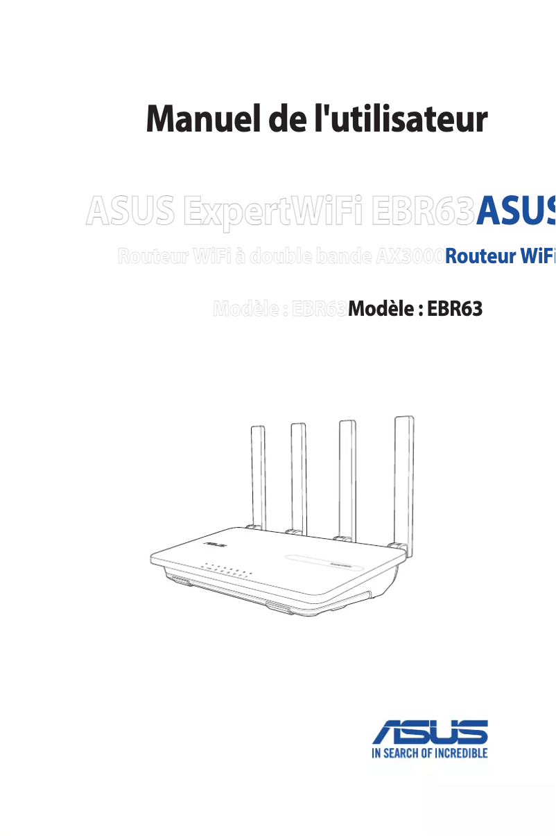 First page image of the manual for ExpertWiFi EBR63