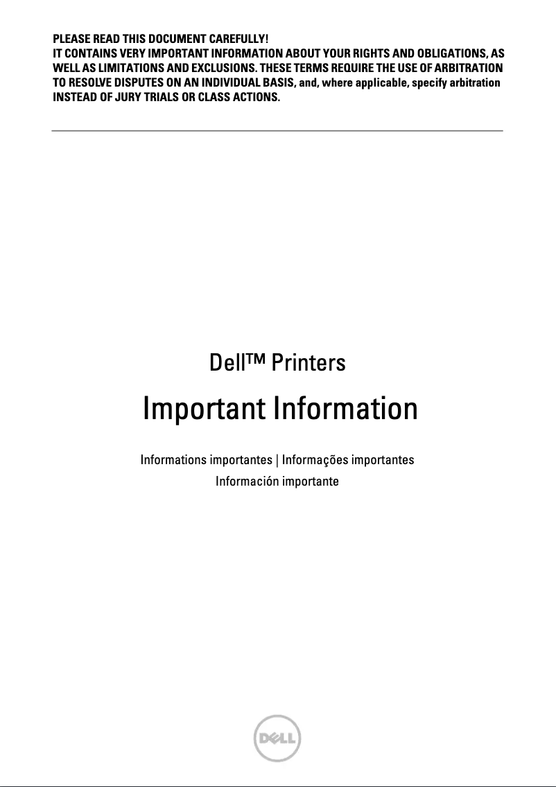 First page image of the manual for S3845cdn