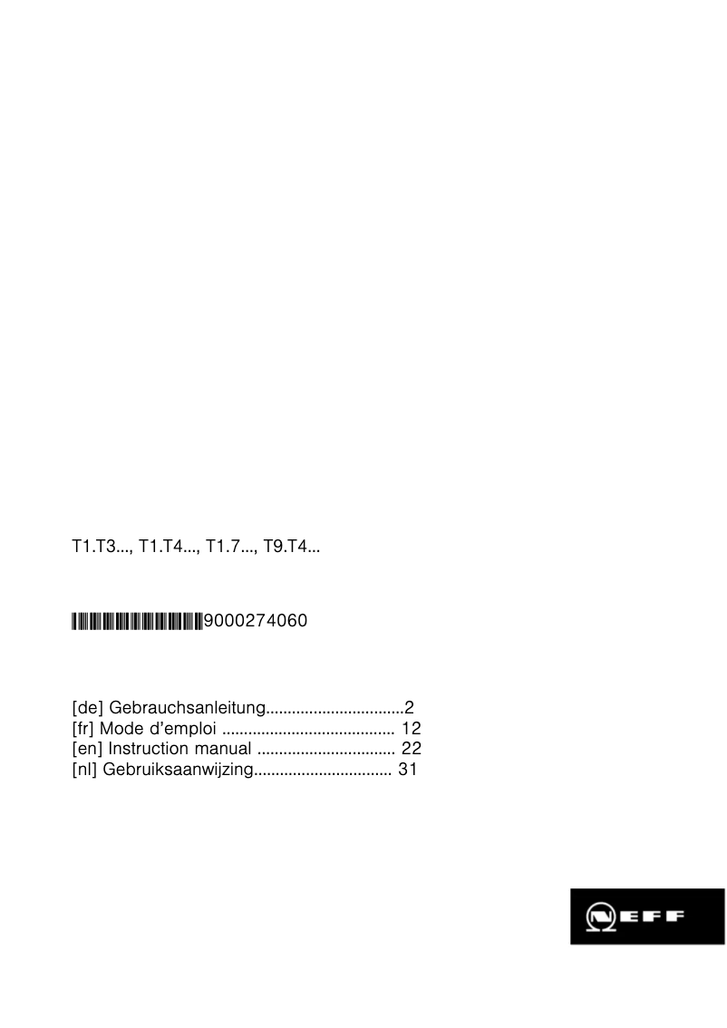 First page image of the manual for T14T40N0