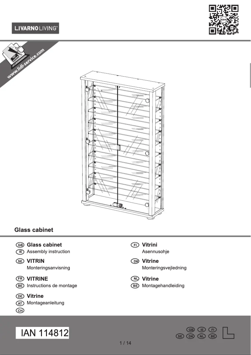 First page image of the manual for IAN 114812