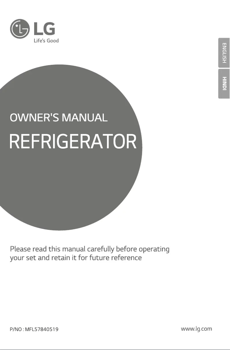 First page image of the manual for GL-Q292SSAR