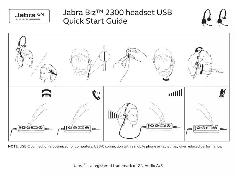 First page image of the manual for BIZ 2300