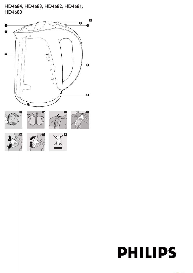 First page image of the manual for HD4683