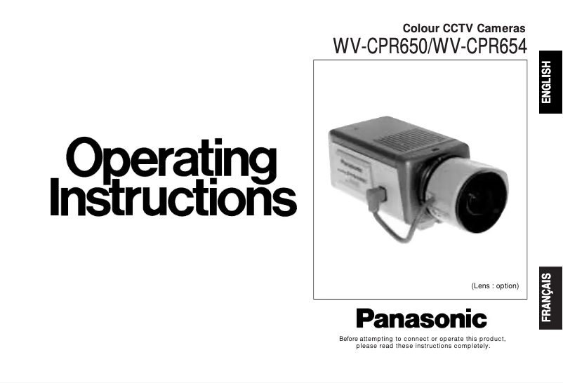 First page image of the manual for WV-CP650