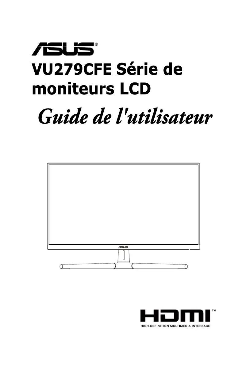 First page image of the manual for VU279CFE