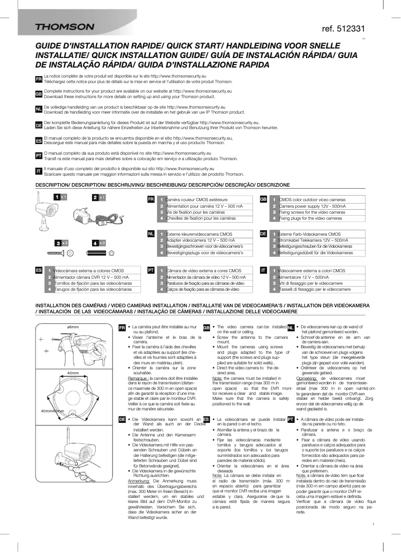 First page image of the manual for 512331