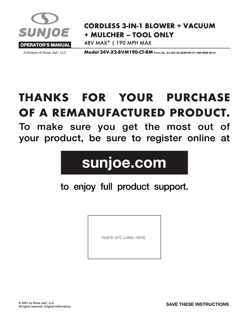 First page image of the manual for 24V-X2-BVM190-CT-RM