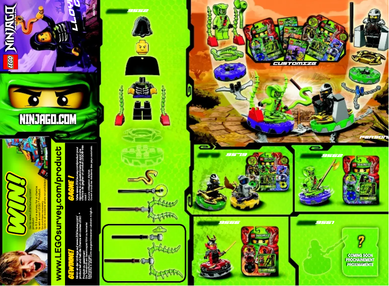 Page 1 of the manual User Manual Lego Ninjago 9552
