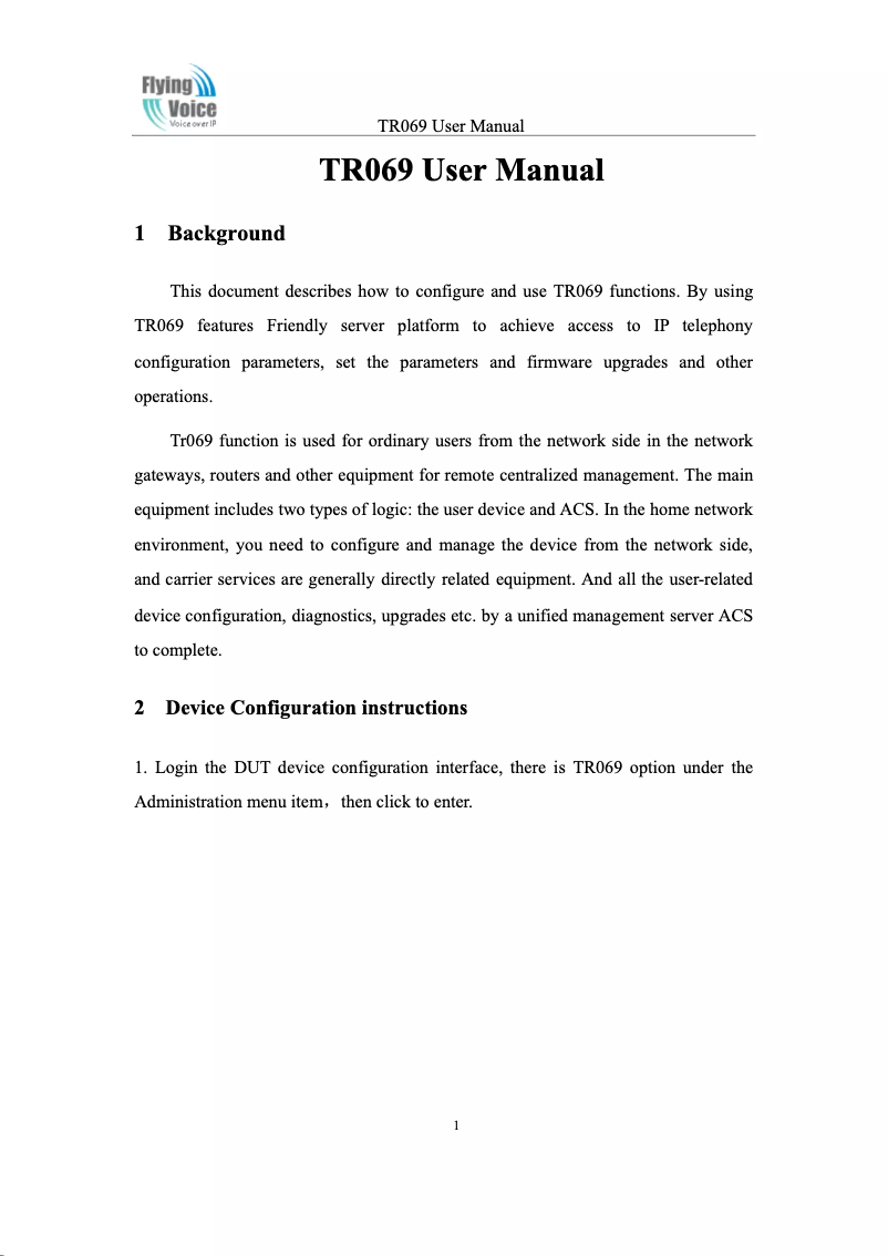 First page image of the manual for FIP15G