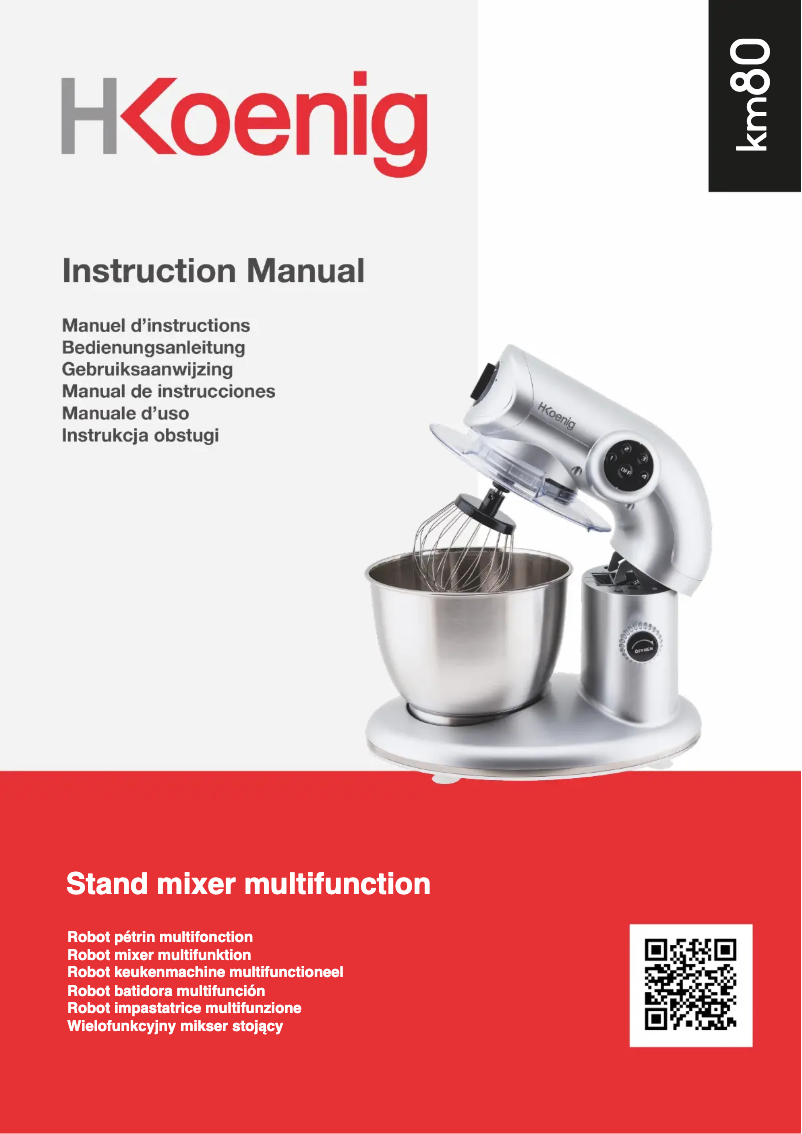 Page 1 of the manual User Manual H.Koenig KM80