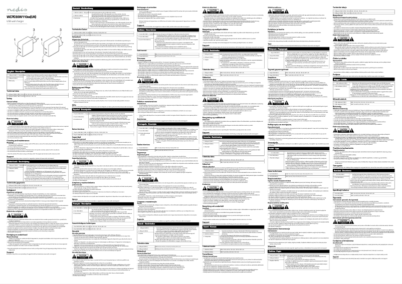 Page 1 of the manual User Manual Nedis WCPD30W110WT