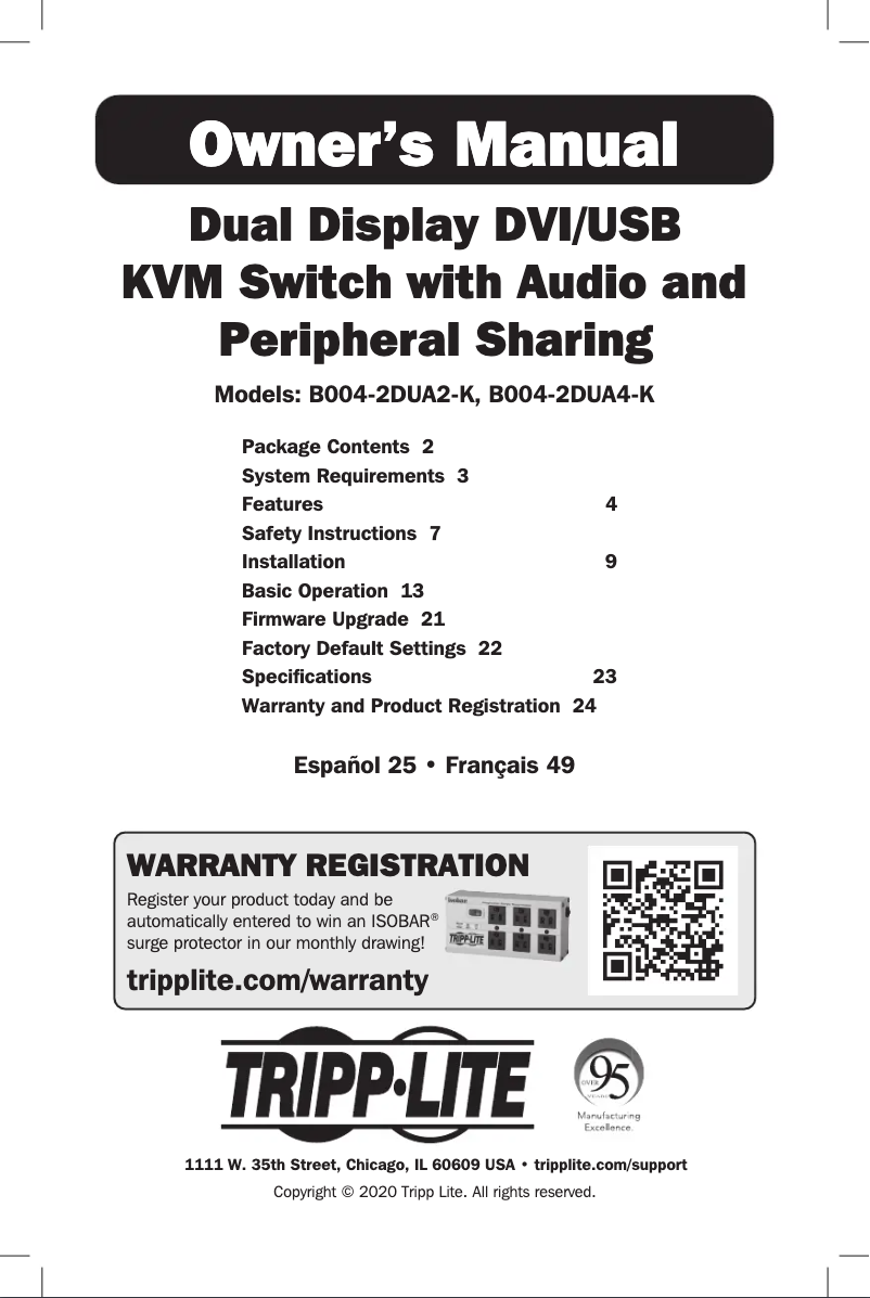 Image de la première page du manuel de l'appareil B004-2DUA2-K