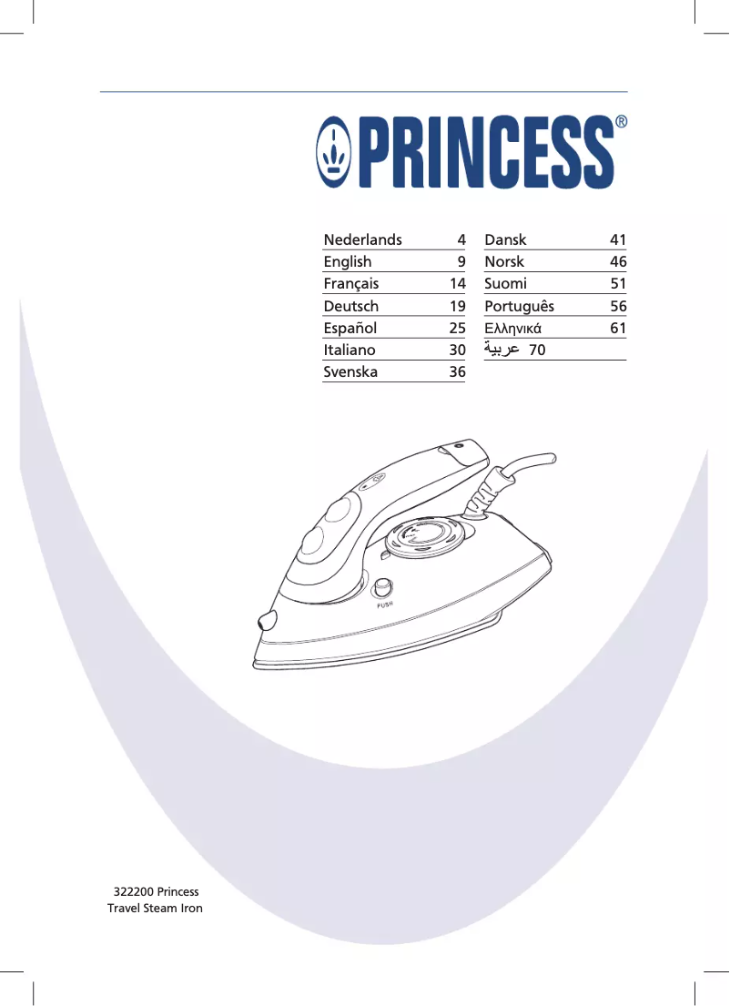 Page 1 of the manual User Manual Princess 322200