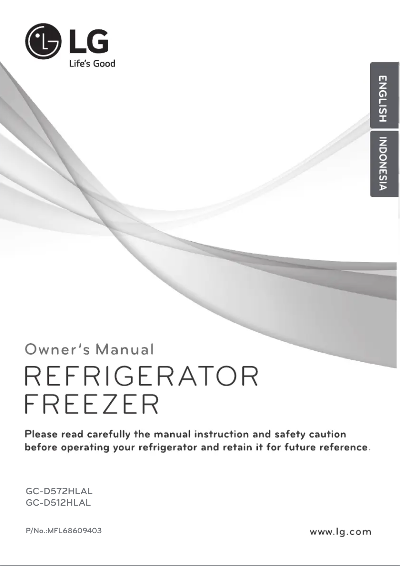 First page image of the manual for GC-D572HLAL