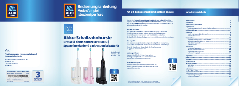 First page image of the manual for GT-TBS-05